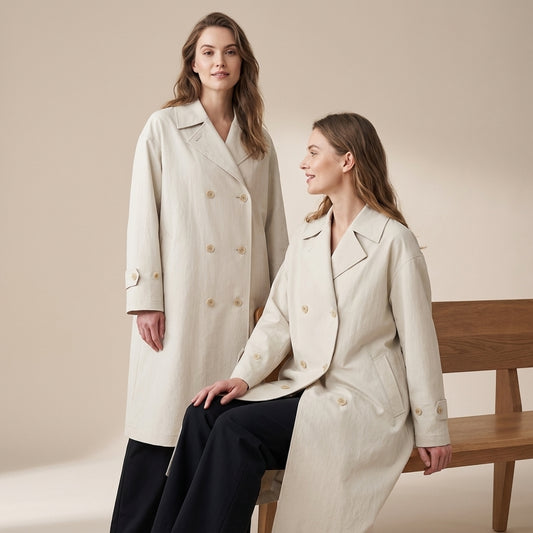 Smooth Double Breasted Windbreaker