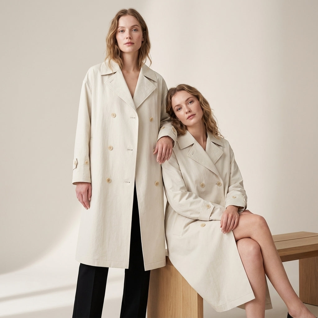 Smooth Double Breasted Windbreaker